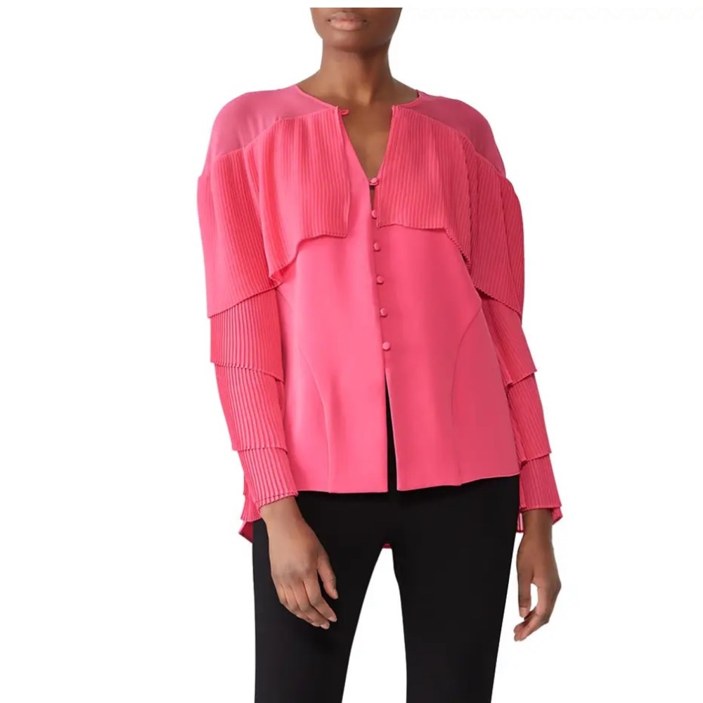 - Prabal Gurung Collective pleated pink top